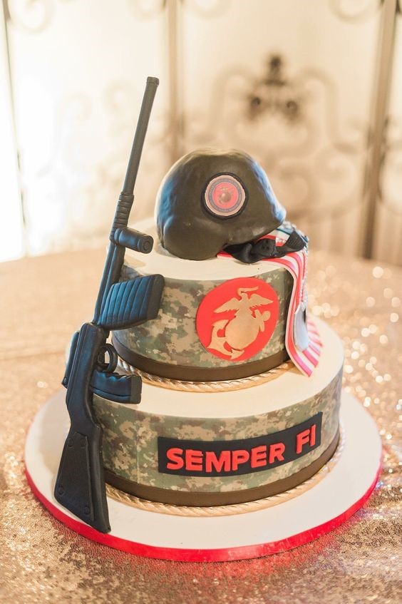 Retirement Army Cake Ideas