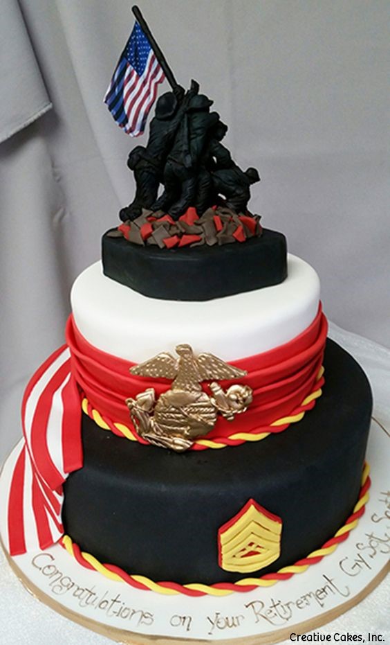 Retirement Army Cake Ideas