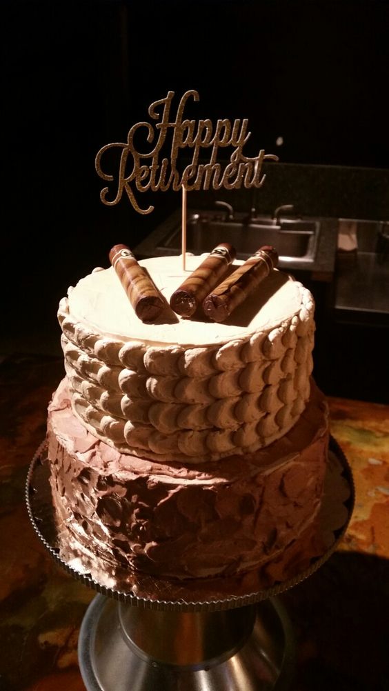 Cigars on Dad Retirement Cake
