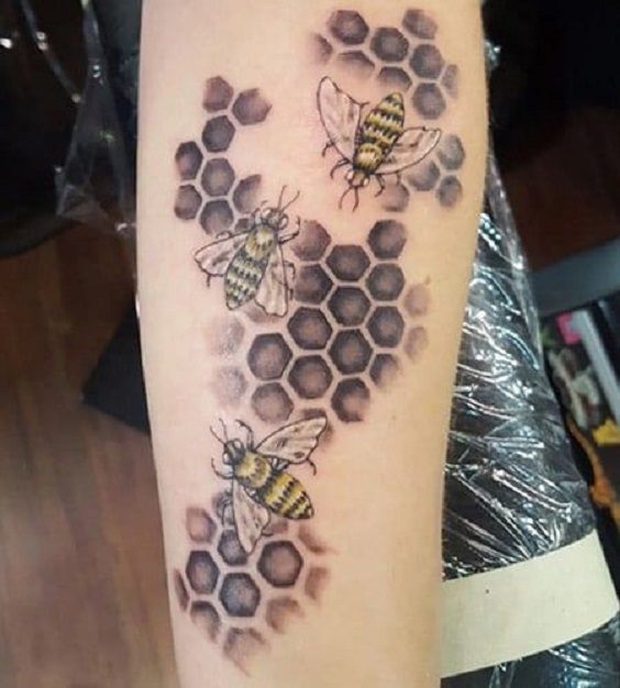 Arm Bee Tattoos