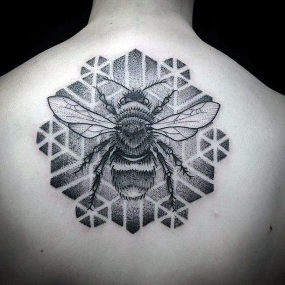Shoulder Bee Tattoo