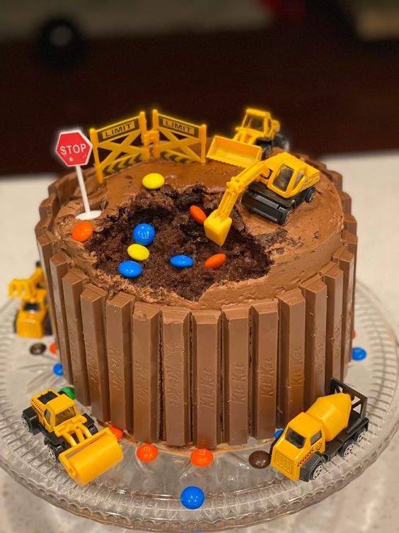 Crane Digging and Taking out MM Bunties from the Cake
