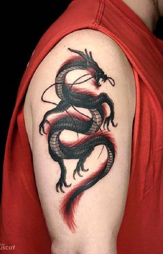 Dragon Tattoos in Bicep