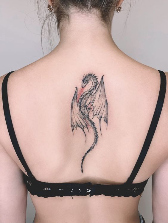 Dragon on Back Shoulder