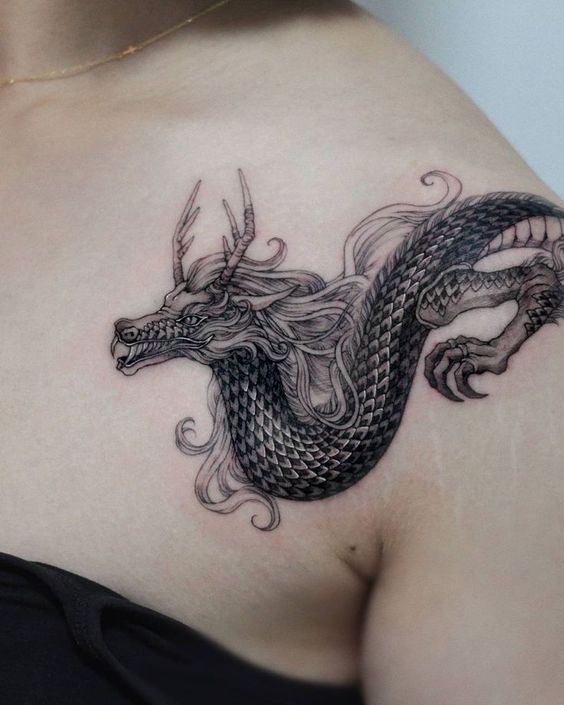 Dragon on Shoulder