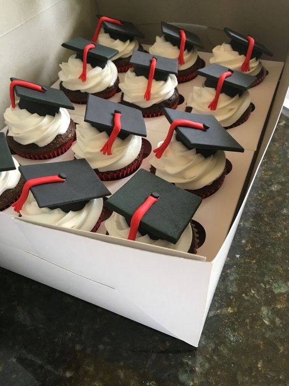 Graduation Hat Cup Cake 